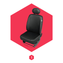Autositzbezug Universal Schonbezug Bezug Sitzschoner BUS f&uuml;r Iveco Daily 1Stk.