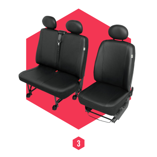 Autositzbezüge Universal Schonbezüge Sitzschoner BUS für Fiat Ducato 2000- 1+2