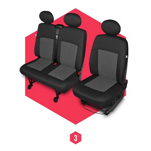 Autositzbezüge Universal Schonbezüge Sitzschoner BUS für Ranault Mascot 1+2