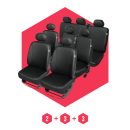 Autositzbezüge Universal Schonbezüge Bezug BUS für Volkswagen T6 2015- 1+1+1+2+3