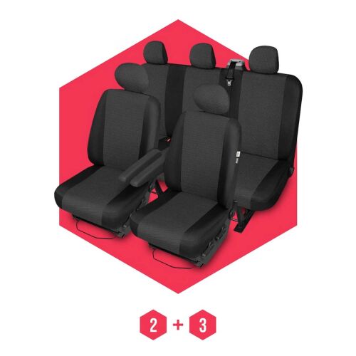 Autositzbezüge Universal Schonbezüge Bezug BUS für Citroen Jumper 2000- 5-Sitzer
