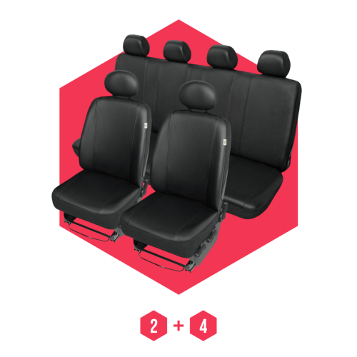 Autositzbezüge Universal Schonbezüge Sitzschoner BUS für VW Crafter 2014- 1+1+4