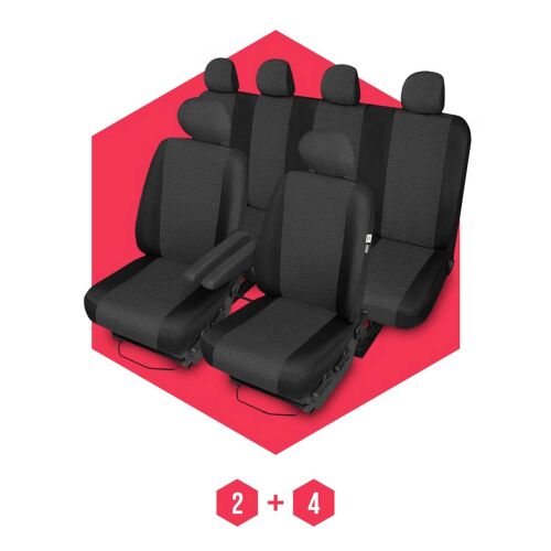 Autositzbezüge Universal Schonbezüge Bezug Sitzschoner BUS für Iveco Daily 1+1+4