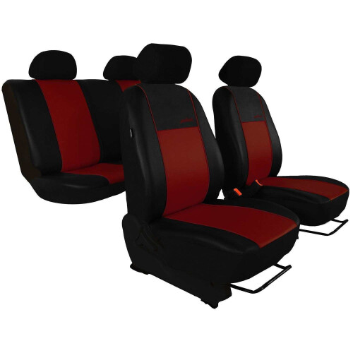 Schonbezüge Sitzschoner Sitzbezug für MG ZS GS Vorne Schwarz Rot Auto