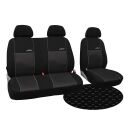 Autositzbezüge Maß Schonbezüge Sitzschoner für Ford Transit Custom (12- ) 1+2