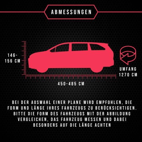 Autoabdeckung ist kompatibel mit SEAT Alhambra Altea Arona Arosa, wass –