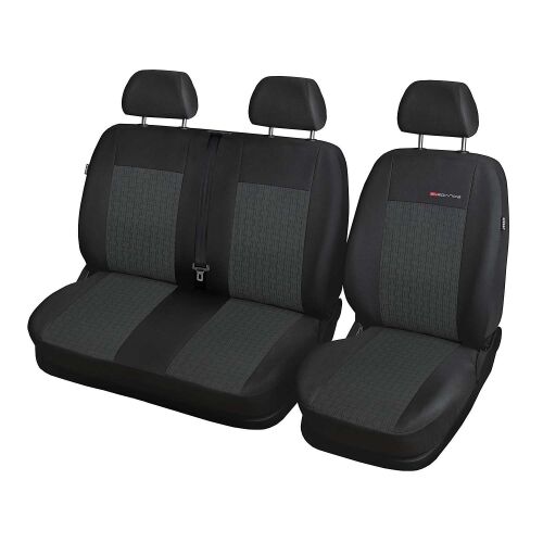Autositzbezüge Maß Schonbezüge Sitzschoner Bezug für Opel Vivaro B (14-19) 1+2