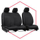 Autositzbezüge Maß Schonbezüge Sitzbezug für Volkswagen T6 (15- ) 1+2 mit Tisch