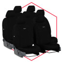 Autositzbezüge Maß Schonbezüge Sitzbezug für Volkswagen Caddy IV (15-20) 7-Sitze