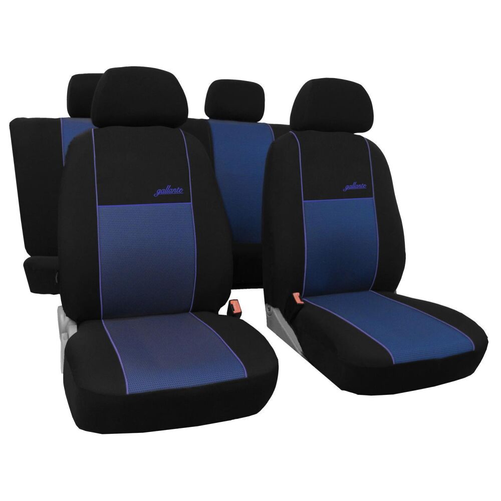 Sitzbezüge Auto für Seat Arona (2017-2019) - Vordersitze Autositzbezüge Set  Universal Schonbezüge - Auto-Dekor - X-Line 1+1 - blau DG-0007