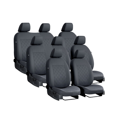 Autositzbezüge Maß Schonbezüge Sitzschoner für Fiat Scudo II (07-16) 8-Sitze
