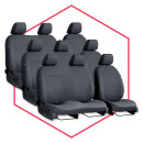 Autositzbezüge Maß Schonbezüge Sitzschoner für Fiat Scudo II (07-16) 9-Sitze