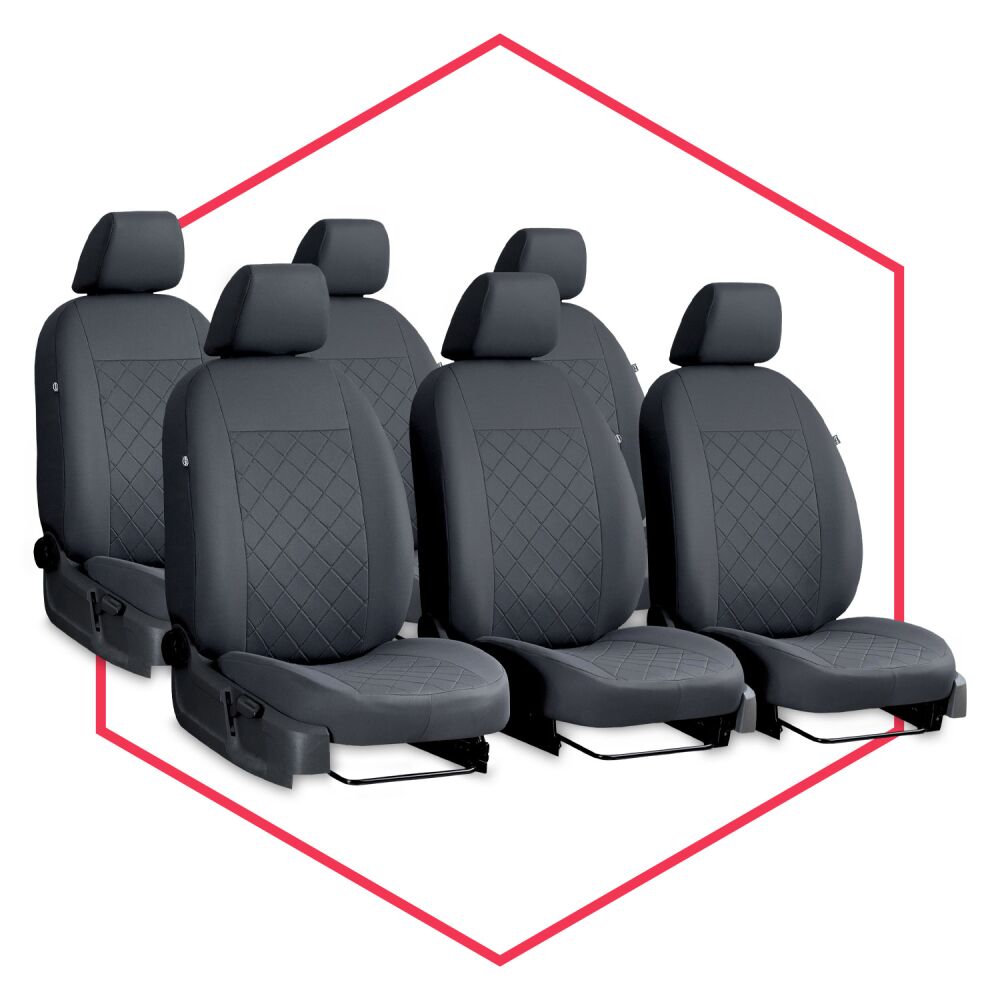 Autositzbezüge Maß Schonbezüge Sitzschoner für Mercedes Vito W447 (14- ) 6- Sitze