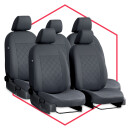 Autositzbezüge Maß Schonbezüge Sitzschoner Auto für Volkswagen Caddy IV (15-20)