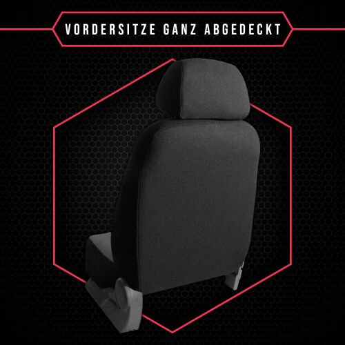 MEJEJO Auto Sitzbezüge für VW Touran 2016-2020,Leder Allwetter wasserdichte  5 Seat Vorne und Hinten Set Auto Innenraum Zubehör,StandardSet-Black-red :  : Auto & Motorrad