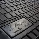 Gummi Fußmatten für Dacia Logan 08- | Set Matten Schwarz Rand Passform