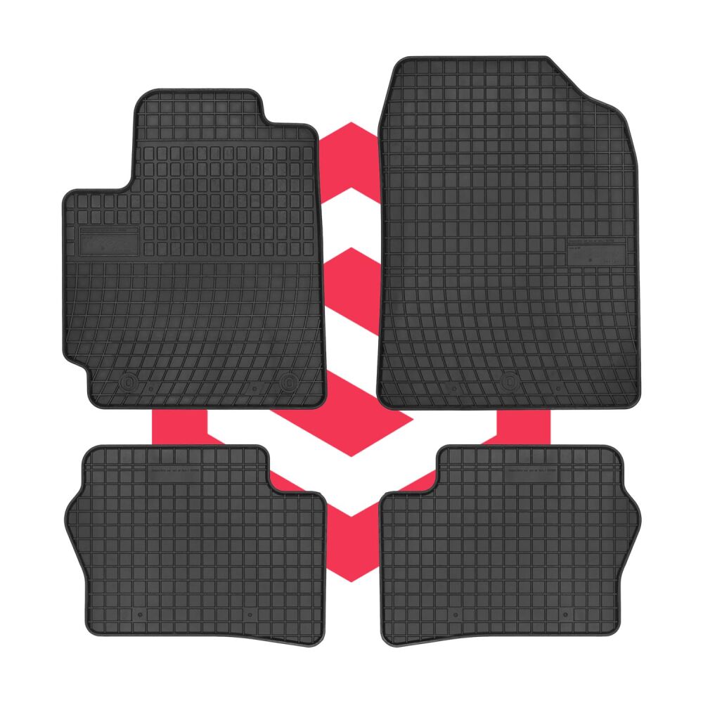 Rand Set Gummi Fußmatten Matten Schwarz 17- Passform III Picanto für Kia |