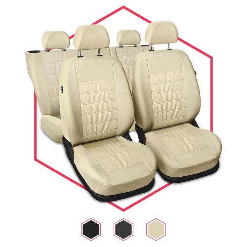 Autositzbezüge Universal Schonbezüge für Auto Polyester PKW 3er Set