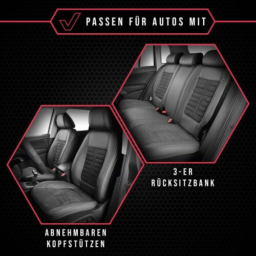 Für viele Fahrzeuge Premium Kunstleder Sitzbezug Auto Sitzbezüge