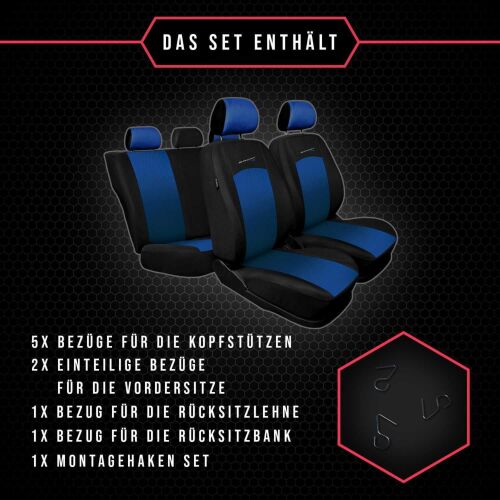 Autositzbezug Universal Sitzschoner Fahrersitz Auto-Sitzauflage Vorne  Sitzbezüg 4251474301742