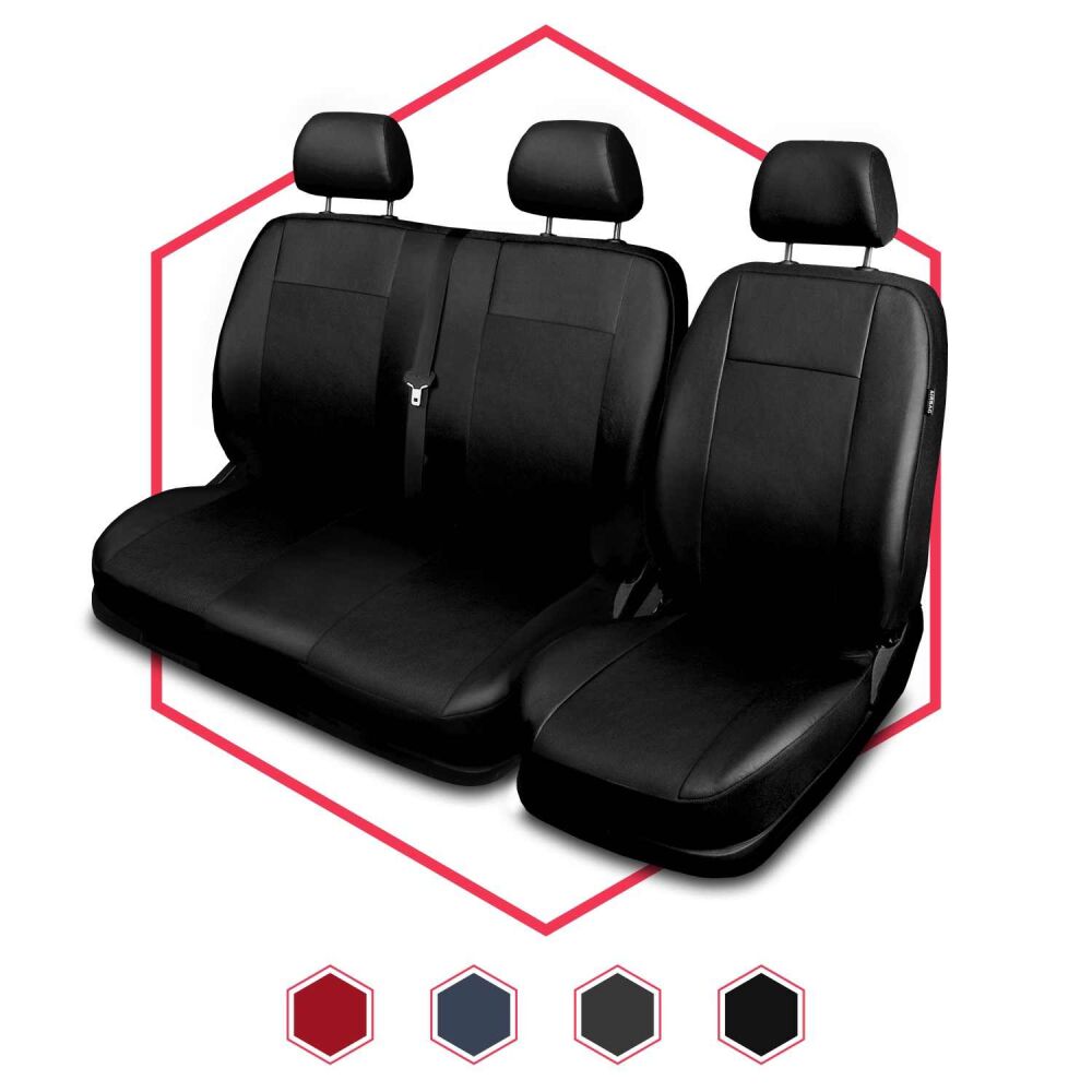 Schwarz-Graue Dreiecke Sitzbezüge Mitsubishi  L300 Autositzbezug Set 1+2 