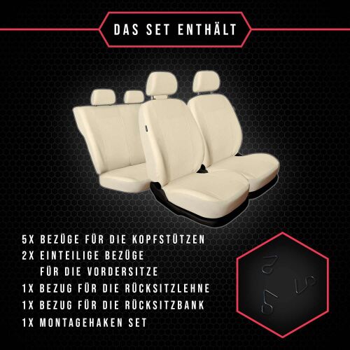 Lestarain Auto Sitzbezug Autoschonbezug universal Schonbezug 5X