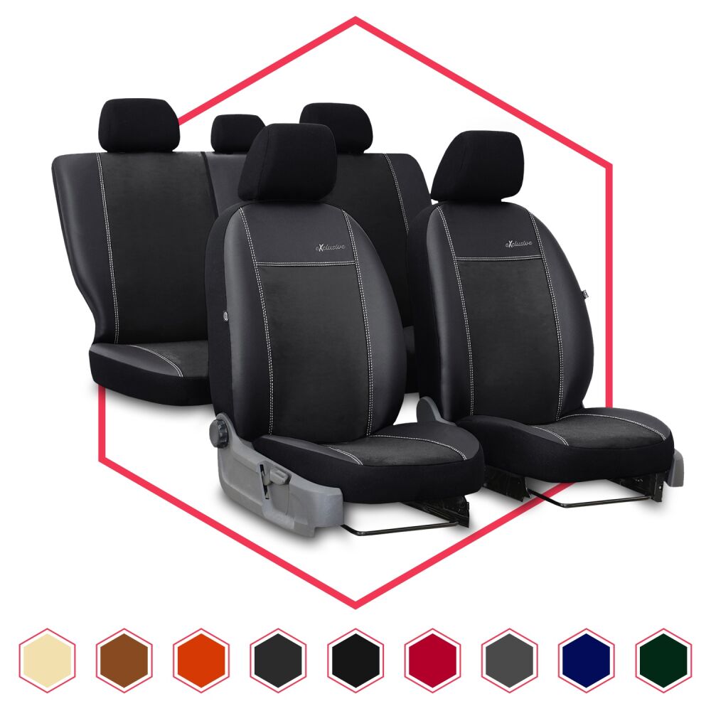 IWH Autositzschutz Kunstleder, Set, 2-tlg., Sitzschoner in Universal-Größe  mit integrierter Kopfstütze