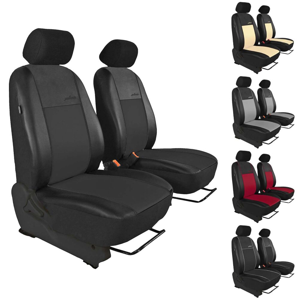 Saferide | Sitzauflage Auto Vordersitze Autositzmatte Wasserdicht  Autositzbezug Fahrersitz Universal Sitzschutz Kunstleder Beige für Airbag  geeignet 1
