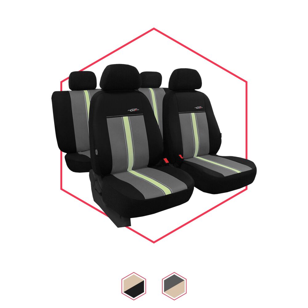 Autositzbezüge Universal Schonbezüge für Auto 1+1 Vordersitze PKW 2er Set