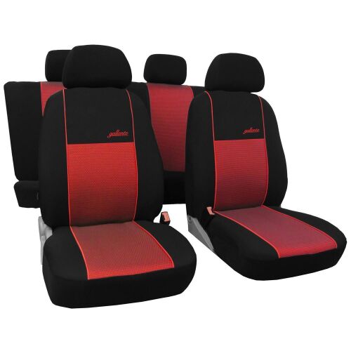 LAXTO Auto sitzbezüge für Ford F-150 F150,Leder sitzbezug Sets Komplettset  5-Sitze sitzschoner Wasserdicht Schonbezüge Innenraum Zubehör,Black red