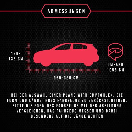 Autogarage für Opel Adam (12-19) Vollgarage Auto Schutzhülle Car