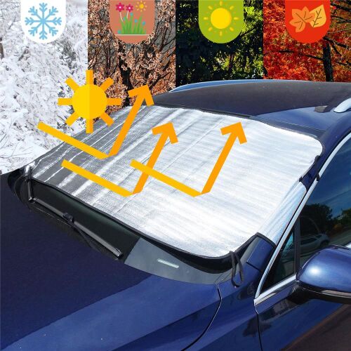 Autoabdeckung Frontscheibe Auto Frost Schnee Winter XL Schutz für