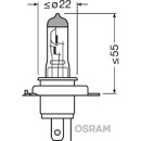 Osram Glühlampe Fernscheinwerfer Breaker Silverstar 2-er Set H4 P43t 12V 60/55W