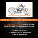 Motorrad Abdeckplane Motorradabdeckung XL für Harley-Davidson Dyna Street Bob