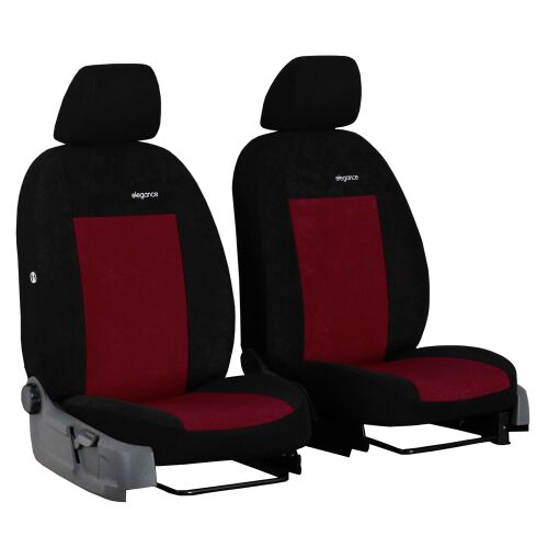 Autositzbezüge Vorne Schonbezüge Maß für Ford Fiesta MK7 (08-17) Dunkel Rot