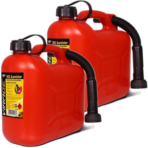 10 Liter Edelstahl Benzinkanister Kanister Benzin Reservekanister mit Rohr