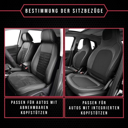KUNIO Auto Sitzkissen Universal Sitzauflagen Vordersitze
