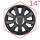 Radkappen Radzierblenden Radblenden FLASH 14 Zoll Schwarz Carbon 4 Stück Blenden