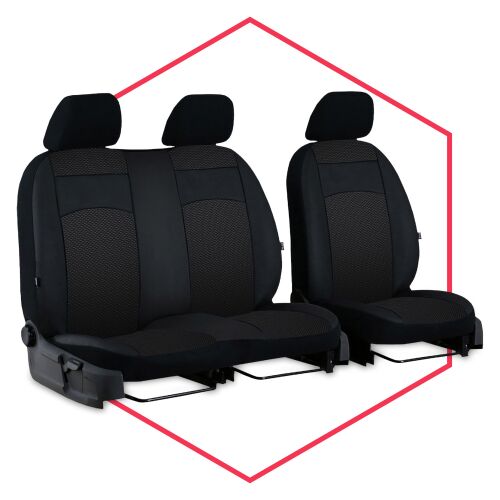 Autositzbezüge Maß Schonbezüge Sitzschoner für Mercedes Sprinter IV (18- ) 1+2
