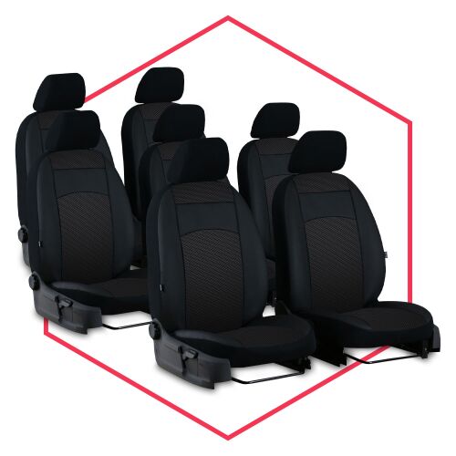 Autositzbezüge Maß Schonbezüge Auto für Mercedes Sprinter III (06-18) 7-Sitze