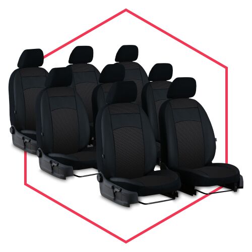Autositzbezüge Maß Schonbezüge Sitzbezug für Ford Transit Custom (12- )  6-Sitze