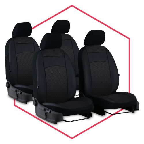 Autositzbezüge Maß Schonbezüge Sitzschoner Auto für Citroen C1 I (05-14) 4-Sitze