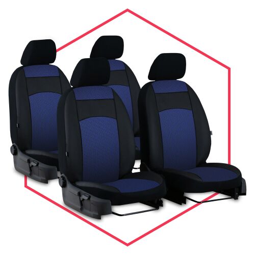 Autositzbezüge Maß Schonbezüge Sitzauflagen PKW für Audi A2 (99-05) Blau