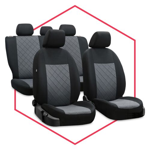 Sitzbezüge Schonbezüge für Mazda CX-5 schwarz-grau V17 Vordersitze